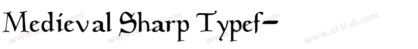 Medieval Sharp Typef字体转换